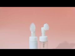 Boş kozmetik yüz temizleyicisi 100ml, 150ml, 200ml şeffaf beyaz plastik köpük pompası şişe