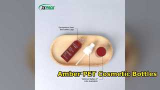 Amber PET Kozmetik Şişeleri OEM Ambalajı