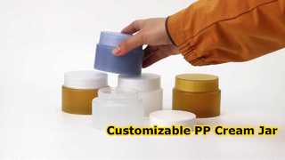 Hafif PP Krem Kavanoz - Skincar için Gıdaya Uygun PP Malzemeli Özelleştirilebilir Plastik Kozmetik Kavanoz