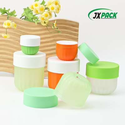 JXPACK 50ml Plastik Kozmetik Krem Kavanozu Kapaklı