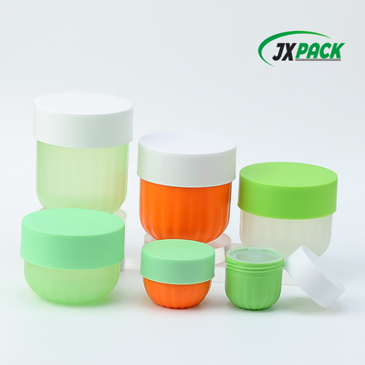 PP Plastik Kozmetik Krem Kavanozu Vidalı Kapaklı