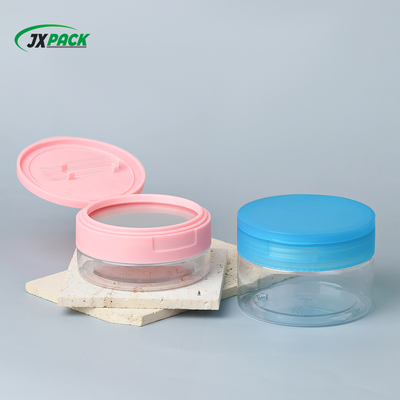 Özel kapasiteye sahip PET Şeffaf Kozmetik Krem Kavanozu