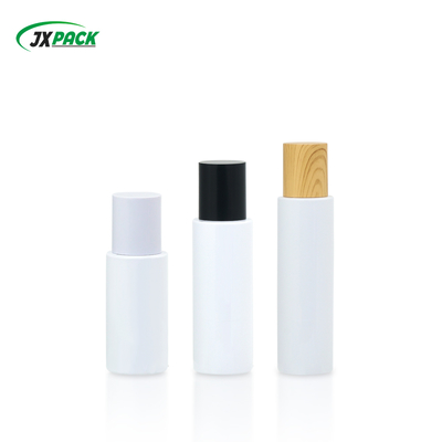 Ahşap Kapaklı PET Plastik Kozmetik Şişesi 60ml 80ml 100ml