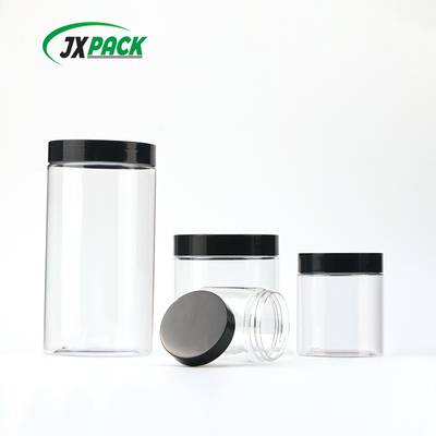 JXPACK PET Plastik Krem Kavanozu 100g-500g Vidalı Kapaklı