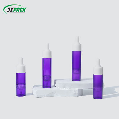 Çıkarılabilir yapısı ve hassas hacim kontrolü ile çift başlı plastik kozmetik şişe 15ml ve 20ml mat finişte