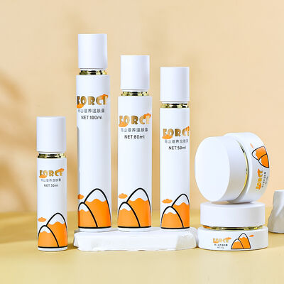 Sızıntı geçirmez, çevre dostu özelleştirilebilir cam kozmetik şişe seti